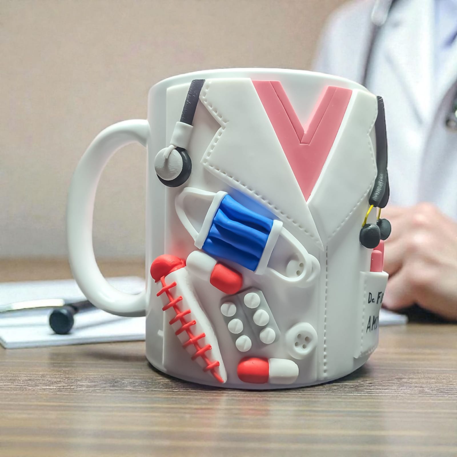 Mug Personnalisé Artisanale en Argile Polymère