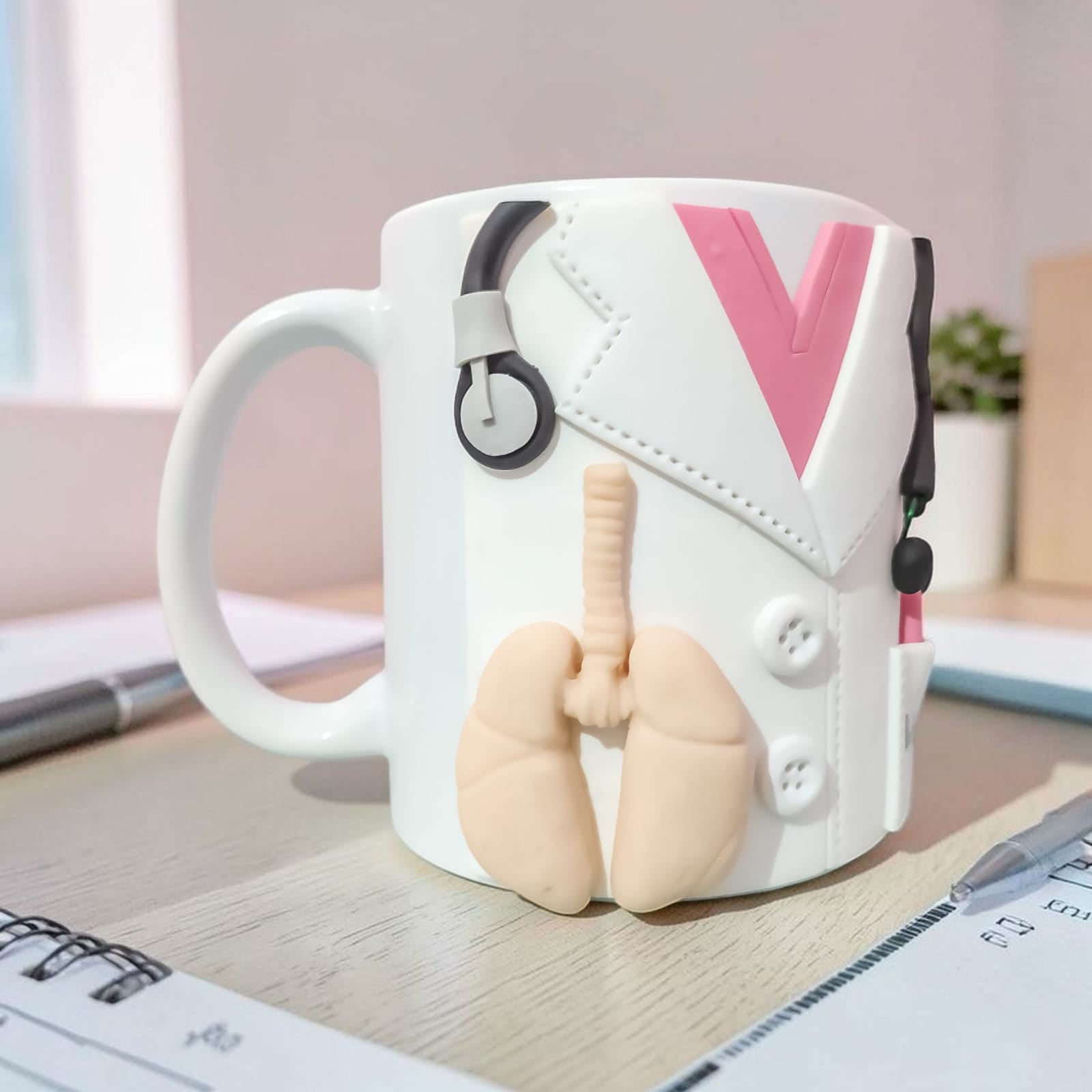 Mug Personnalisé Pneumologue – L'Élégance de la Pneumologie au Quotidien