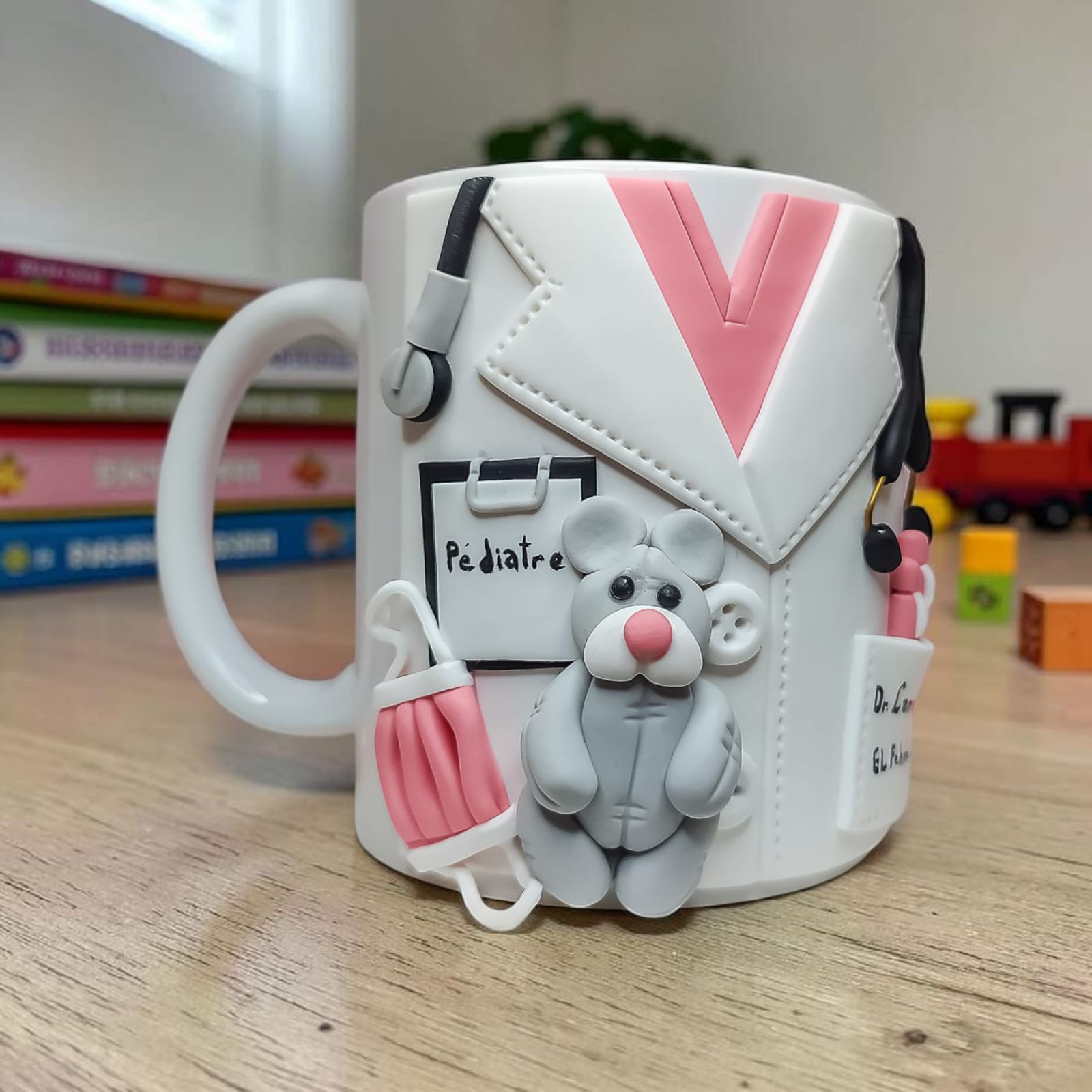 Mug Personnalisé Artisanale en Argile Polymère